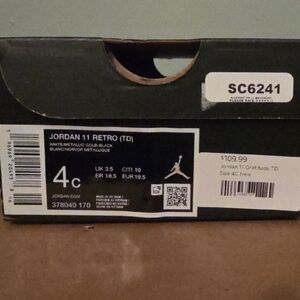Jordan 11 Retro (TD) Box in Black